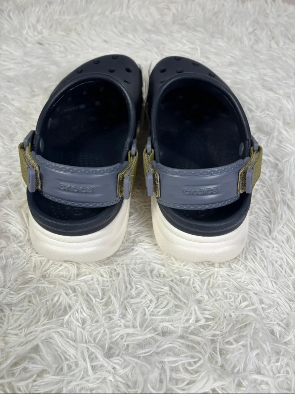 Crocs Duet Max 2 Clog Womens 8 Mens 7 Navy Blue Marine - Picture 3 of 6